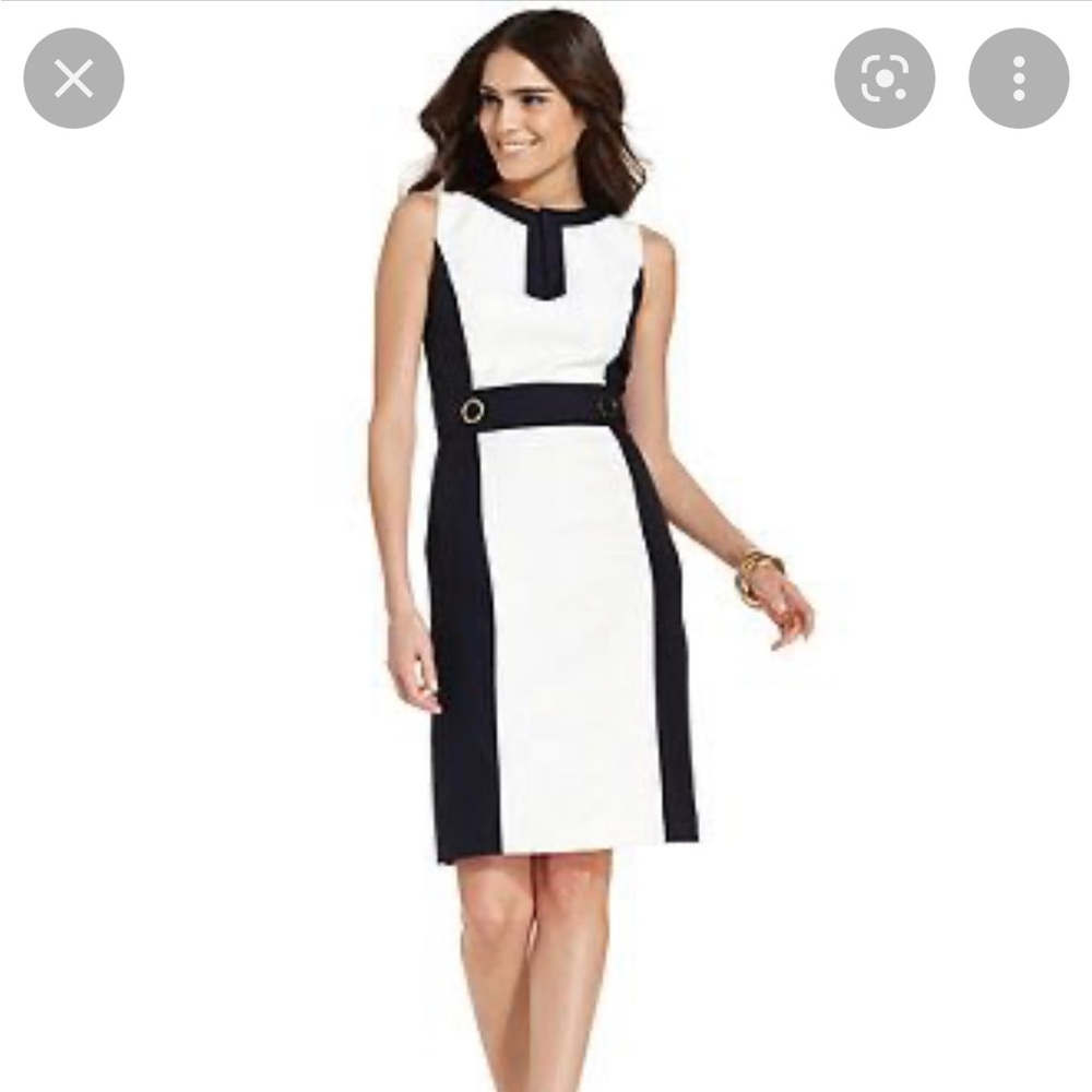 Tahari Arthur S Levine Kasey Color block dress